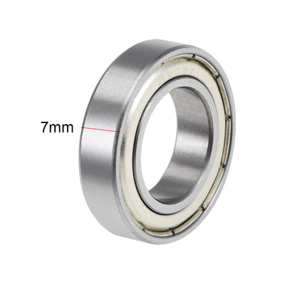Harfington Deep Groove Ball Bearings Metric Double Shielded High Carbon Steel Z2 Level