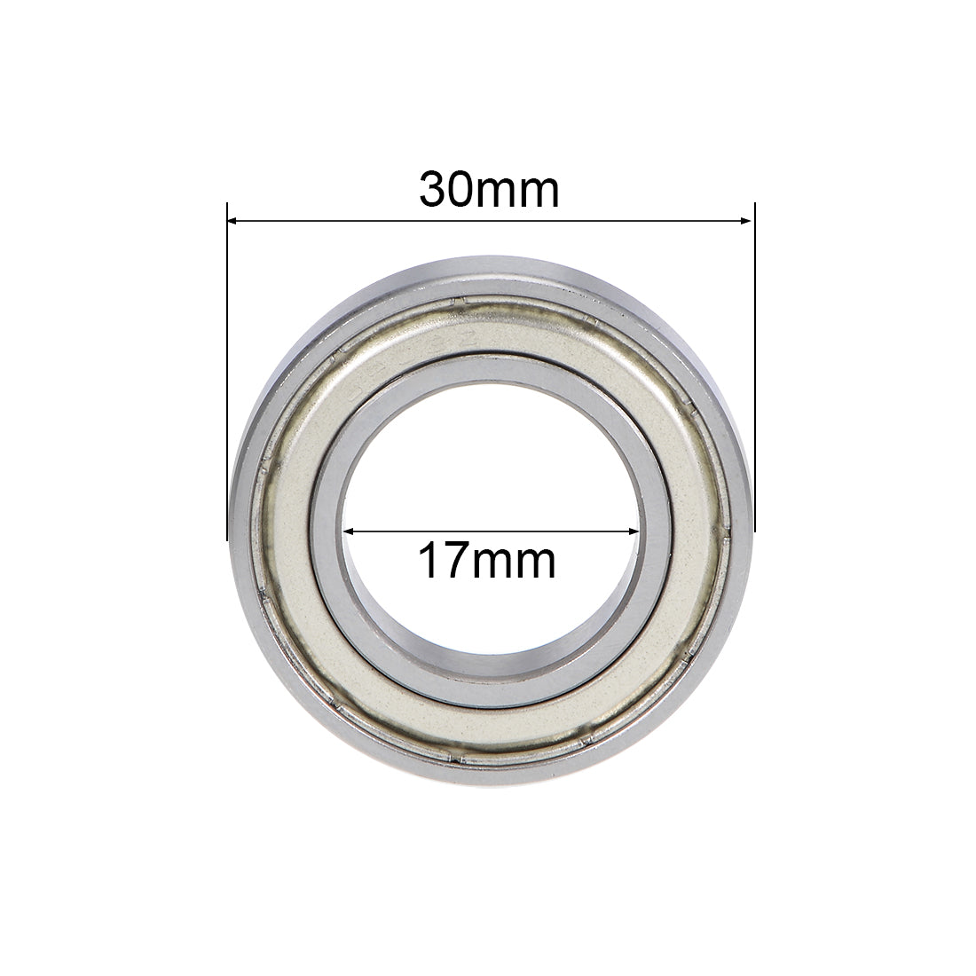 Harfington Deep Groove Ball Bearings Metric Double Shielded High Carbon Steel Z2 Level