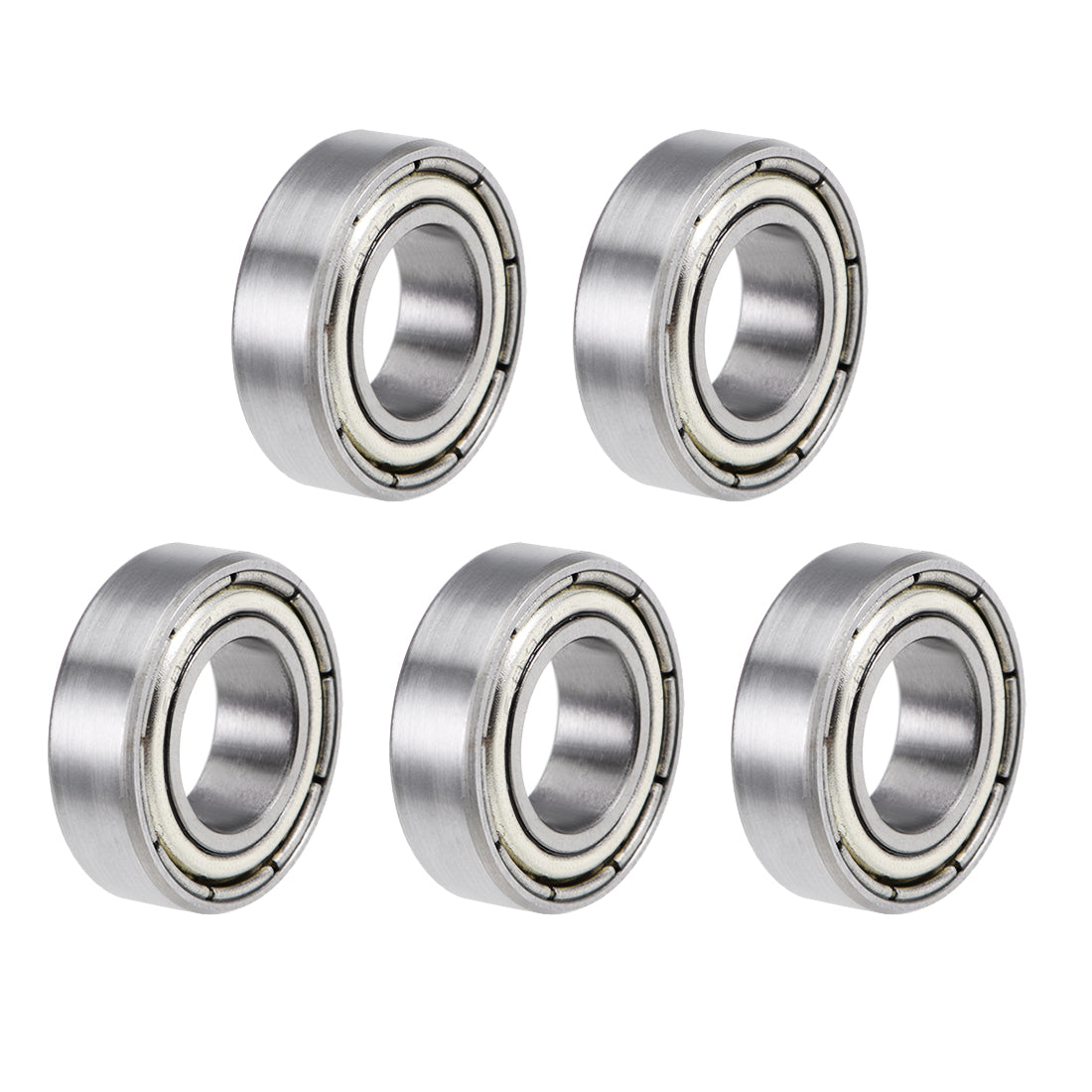 uxcell Uxcell Deep Groove Ball Bearing Metric Double Shielded High Carbon Steel Z2