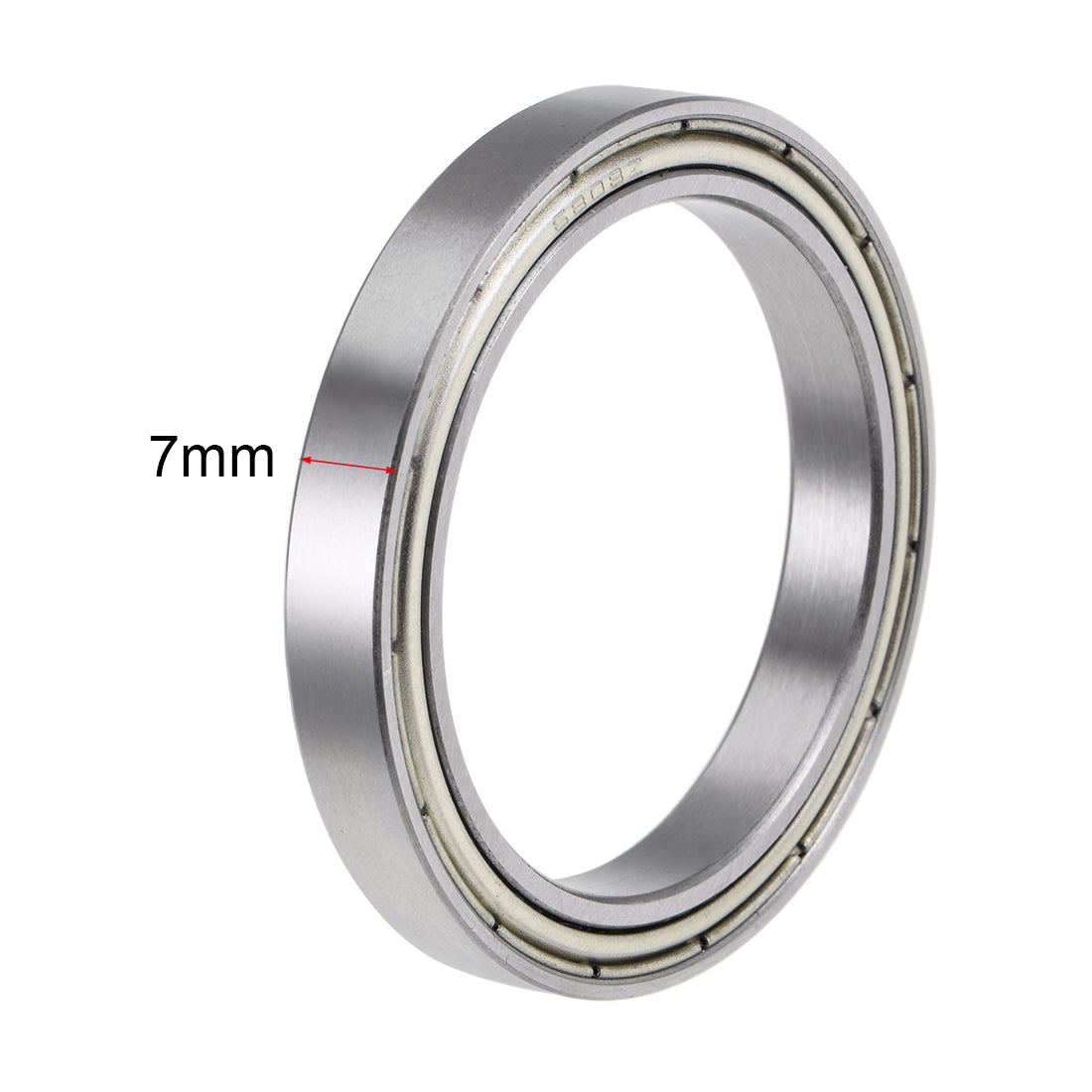 Harfington 6808ZZ Deep Groove Ball Bearings Z2 40x52x7mm Double Shielded Carbon Steel 4pcs