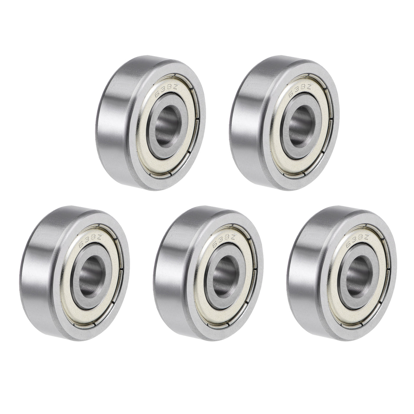 uxcell Uxcell Deep Groove Ball Bearing Metric Double Shielded High Carbon Steel Z2