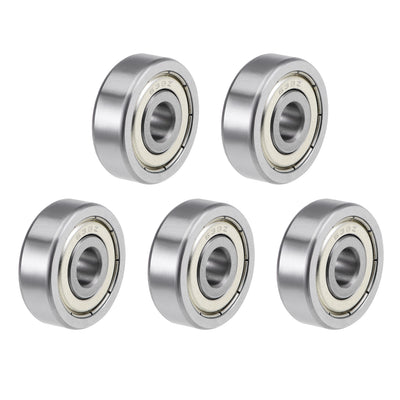 Harfington Uxcell Deep Groove Ball Bearing Metric Double Shielded High Carbon Steel Z2