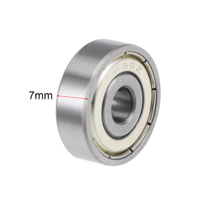 Harfington Deep Groove Ball Bearings Metric Double Shielded High Carbon Steel Z2 Level