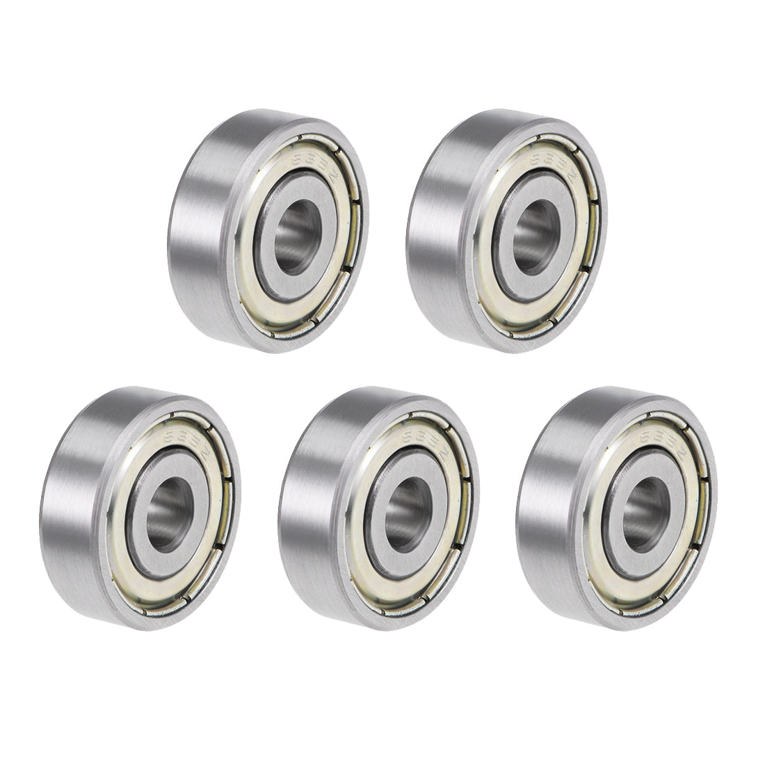 uxcell Uxcell Deep Groove Ball Bearing Metric Double Shielded High Carbon Steel Z2