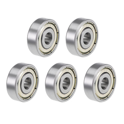 Harfington Uxcell Deep Groove Ball Bearing Metric Double Shielded High Carbon Steel Z2