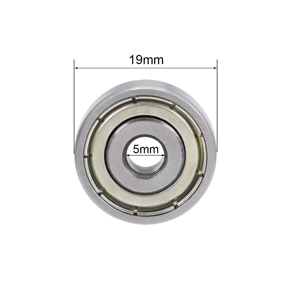 Harfington Deep Groove Ball Bearings Metric Double Shielded High Carbon Steel Z2 Level