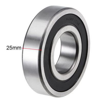 Harfington Deep Groove Ball Bearings Metric Double Sealed High Carbon Steel Z2