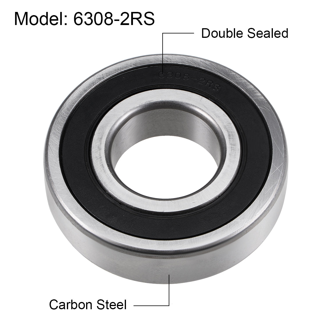 Harfington Deep Groove Ball Bearings Metric Double Sealed High Carbon Steel Z2