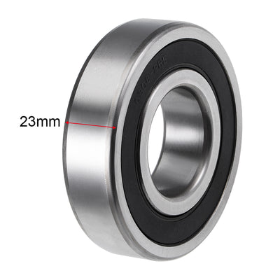 Harfington Deep Groove Ball Bearings Metric Double Sealed High Carbon Steel Z2