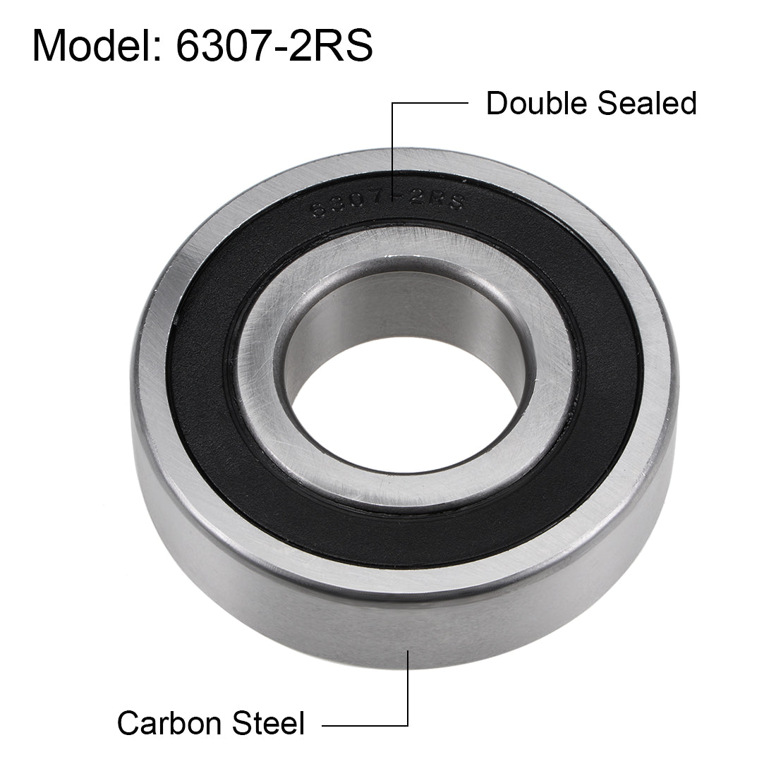 Harfington Deep Groove Ball Bearings Metric Double Sealed High Carbon Steel Z2 Bearing