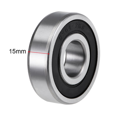Harfington Deep Groove Ball Bearing Metric Double Sealed High Carbon Steel Z2