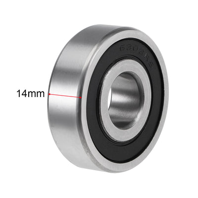 Harfington Deep Groove Ball Bearing Metric Double Sealed High Carbon Steel Z2
