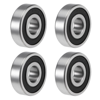 Harfington Deep Groove Ball Bearing Metric Double Sealed High Carbon Steel Z2