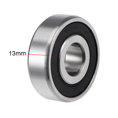 Harfington Deep Groove Ball Bearing Metric Double Sealed High Carbon Steel Z2