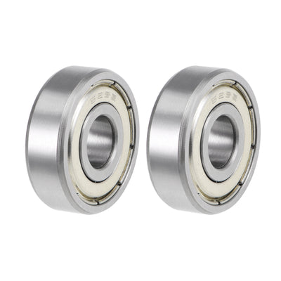 Harfington Deep Groove Ball Bearings Metric Double Shield High Carbon Steel Z2
