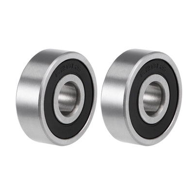 Harfington Deep Groove Ball Bearings Metric Double Sealed High Carbon Steel Z2 Bearing