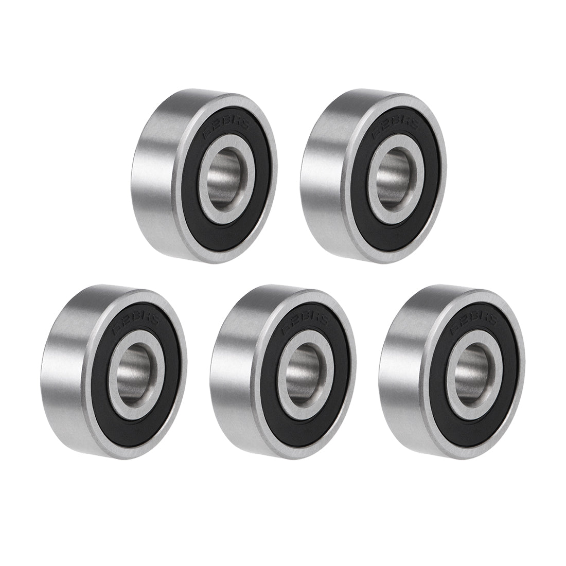 Harfington Deep Groove Ball Bearings Metric Double Sealed High Carbon Steel Z2 Level