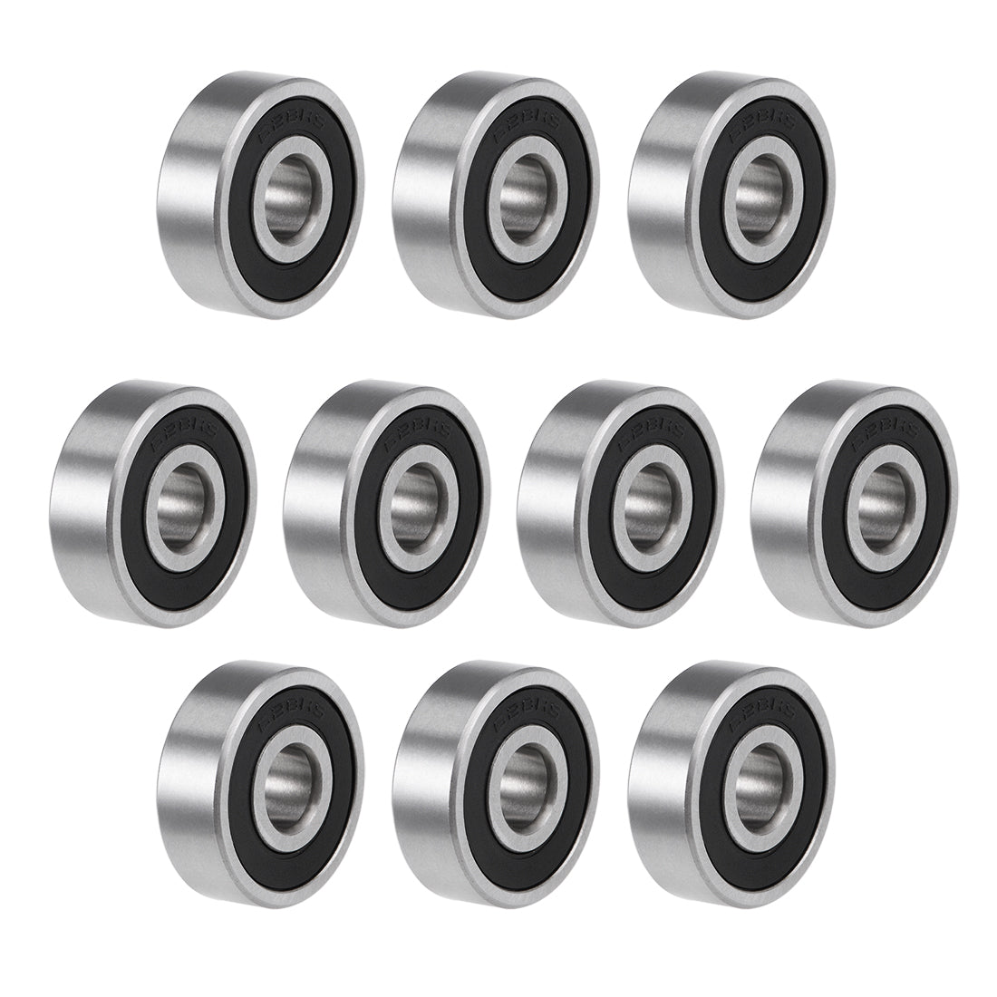 Harfington Deep Groove Ball Bearings Metric Double Seal High Carbon Steel Z2