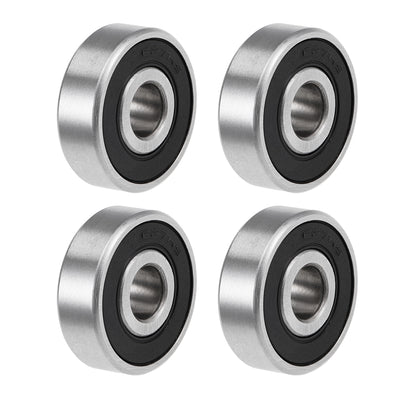 Harfington Deep Groove Ball Bearing Metric Double Sealed High Carbon Steel Z2