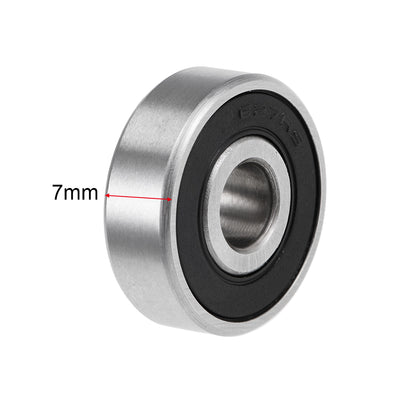 Harfington Deep Groove Ball Bearings Metric Double Sealed High Carbon Steel Z2 Level