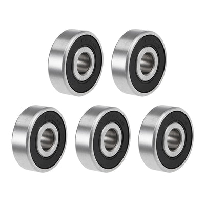 Harfington Deep Groove Ball Bearings Metric Double Sealed High Carbon Steel Z2 Level