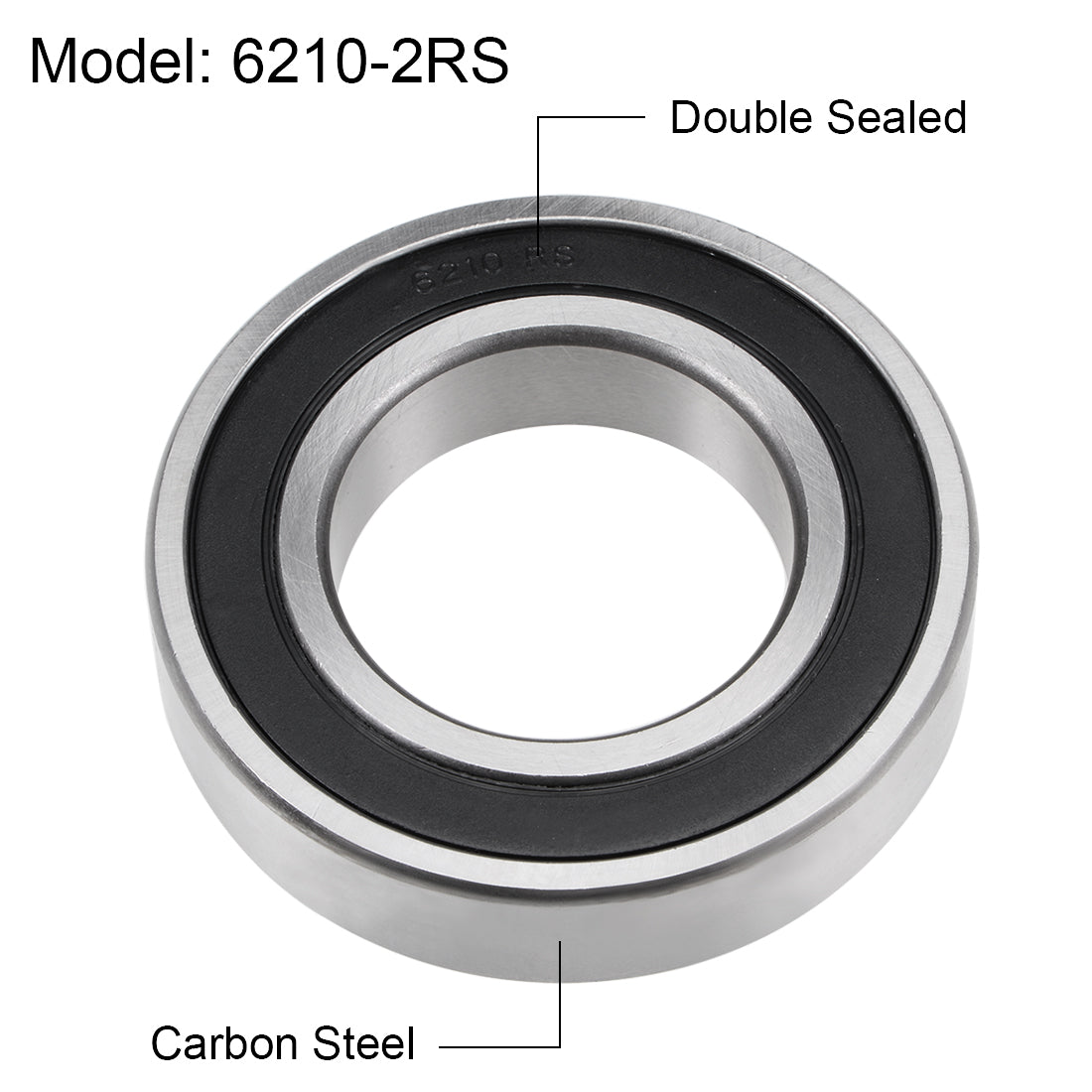 Harfington Deep Groove Ball Bearings Metric Double Sealed High Carbon Steel Z2 Bearing