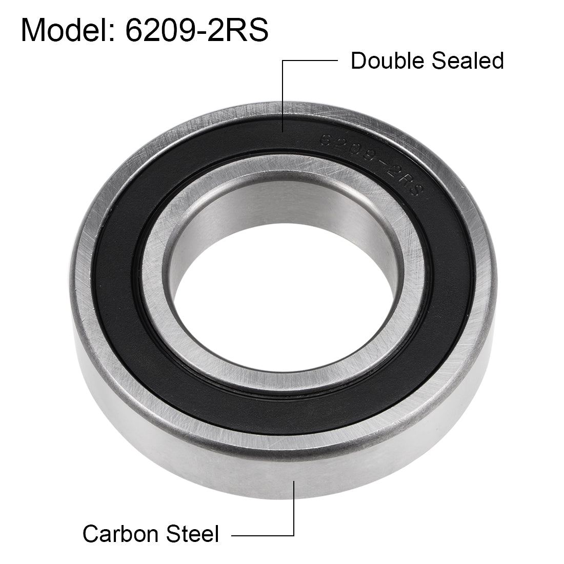 Harfington Deep Groove Ball Bearings Metric Double Sealed High Carbon Steel Z2