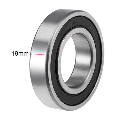 Harfington Deep Groove Ball Bearings Metric Double Sealed High Carbon Steel Z2