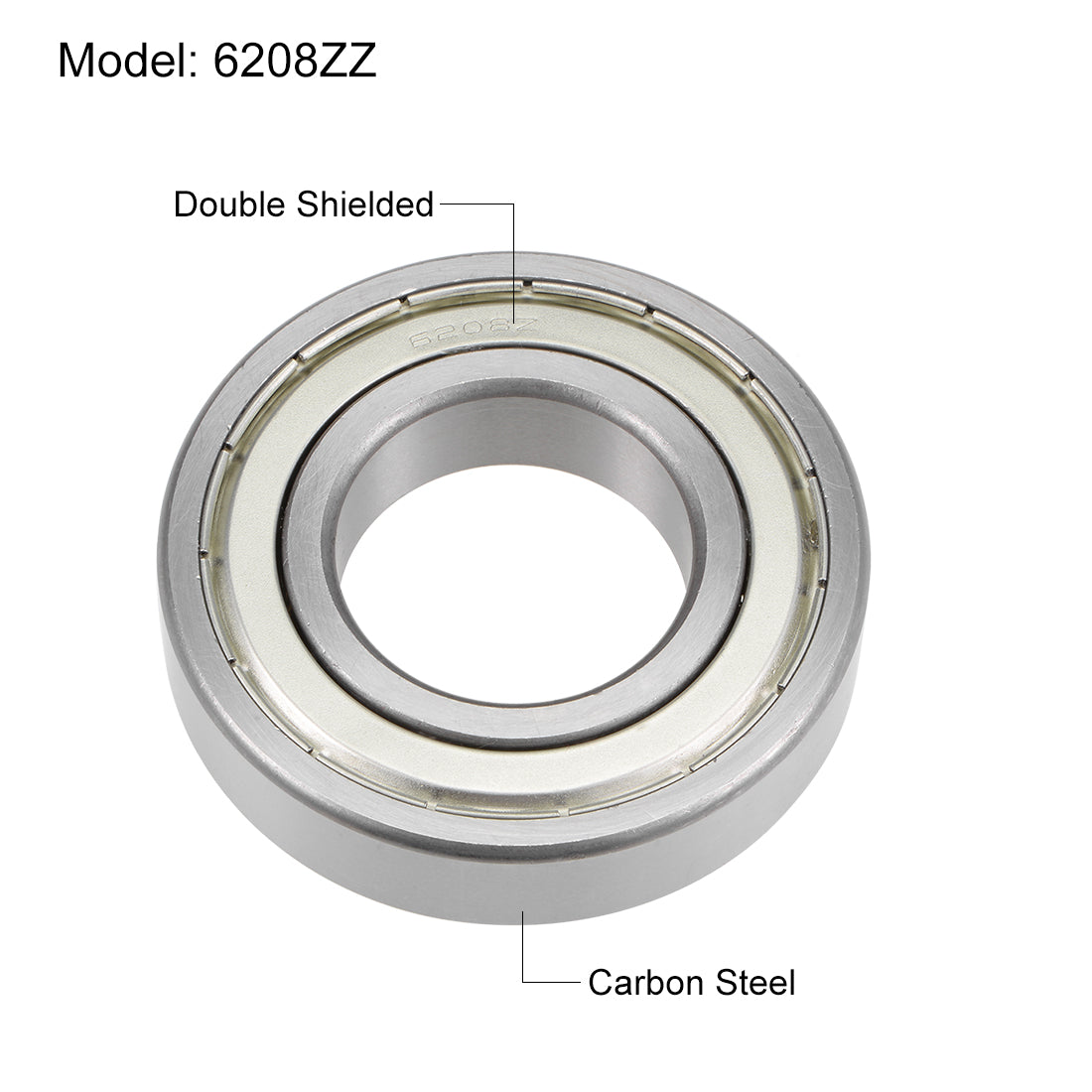 Harfington Deep Groove Ball Bearings Metric Double Shielded High Carbon Steel Z2