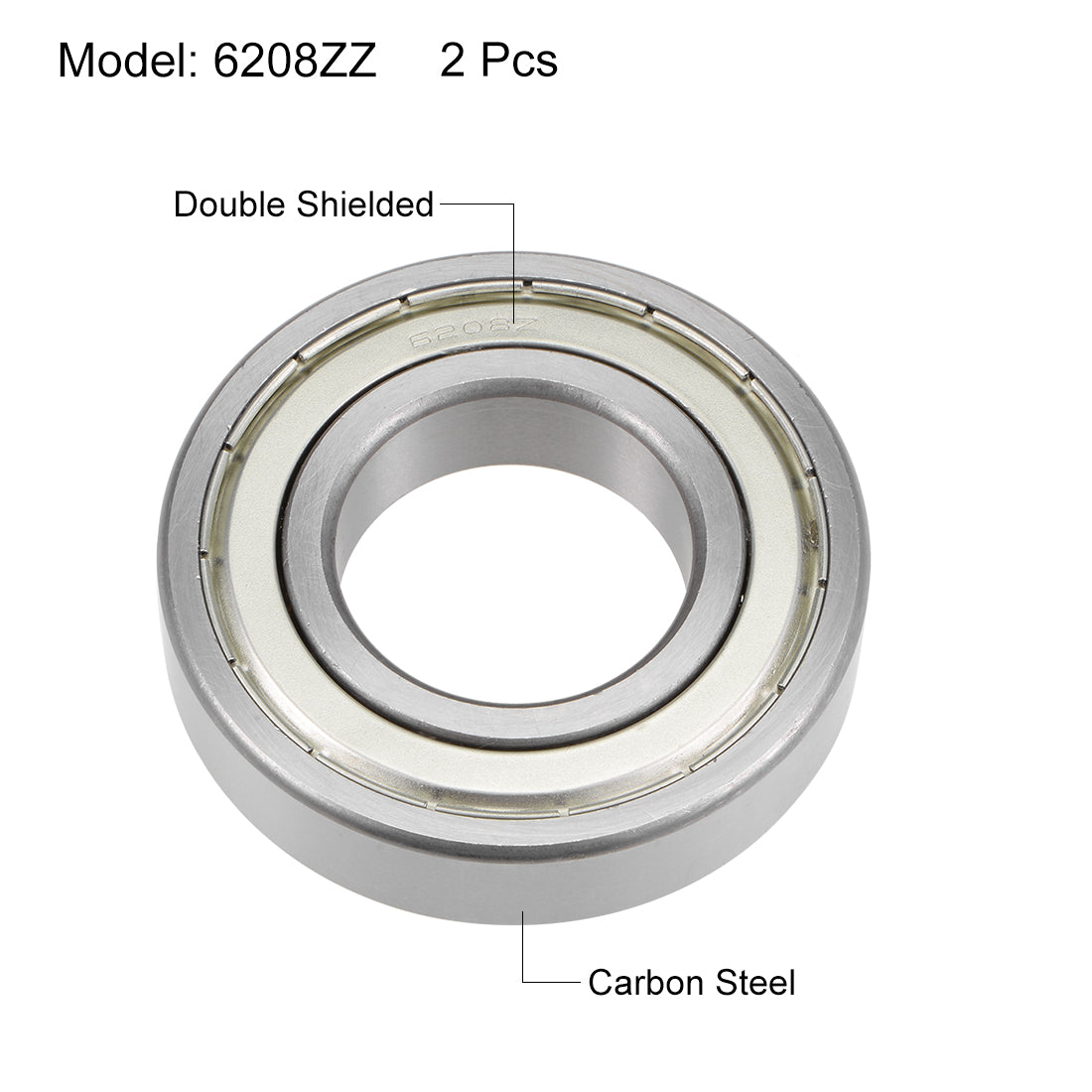 Harfington Deep Groove Ball Bearings Metric Double Shield High Carbon Steel Z2