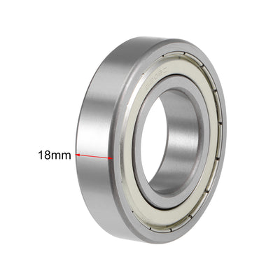 Harfington Deep Groove Ball Bearings Metric Double Shield High Carbon Steel Z2
