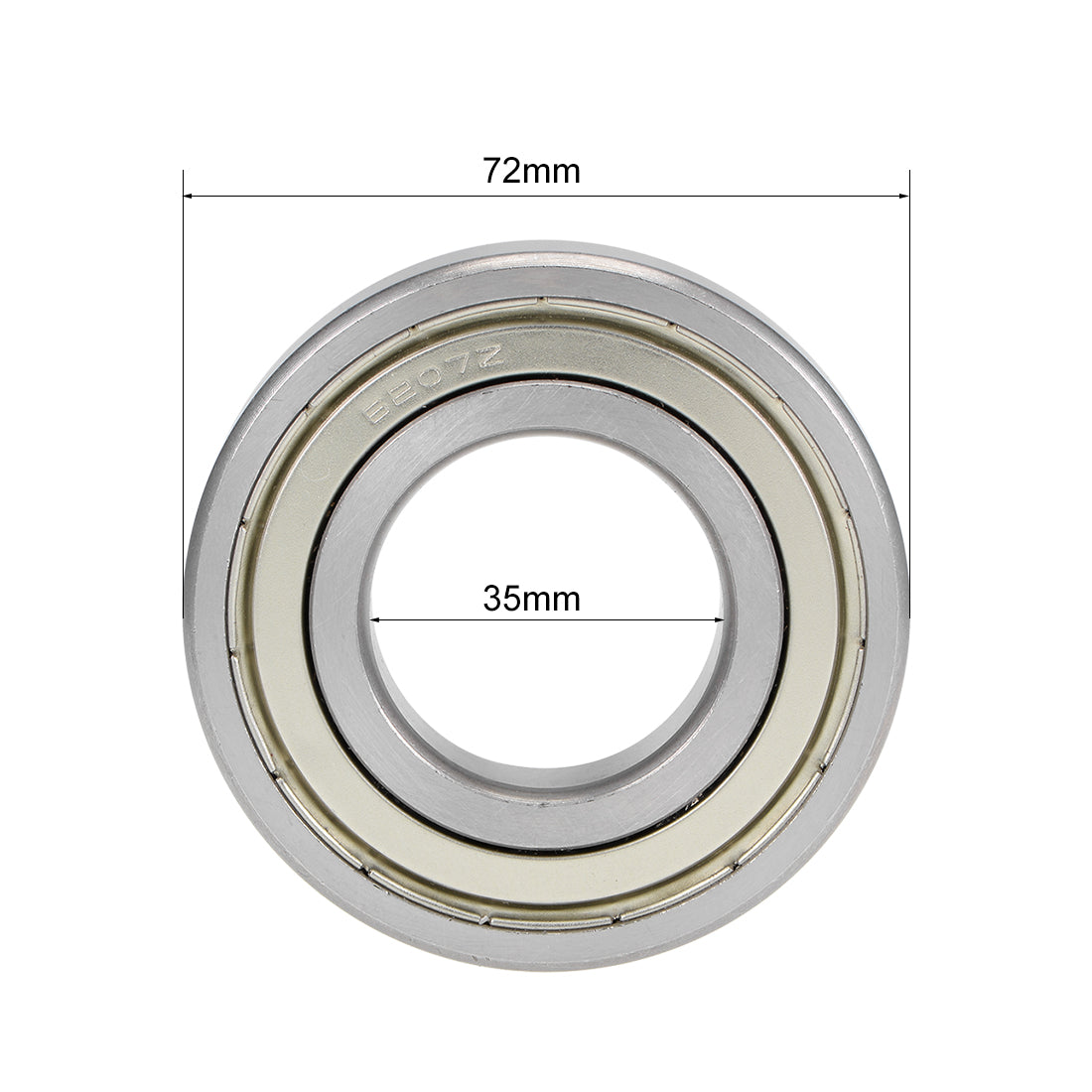 Harfington Deep Groove Ball Bearings Metric Double Shield High Carbon Steel Z2