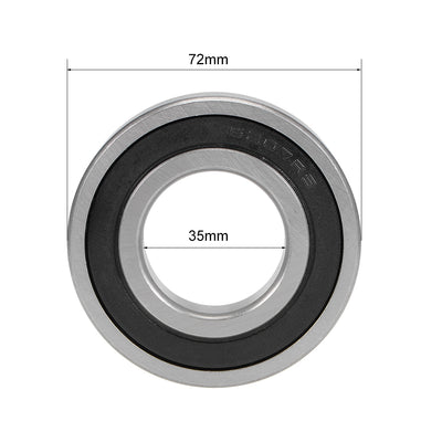 Harfington Deep Groove Ball Bearing Metric Double Sealed High Carbon Steel Z2