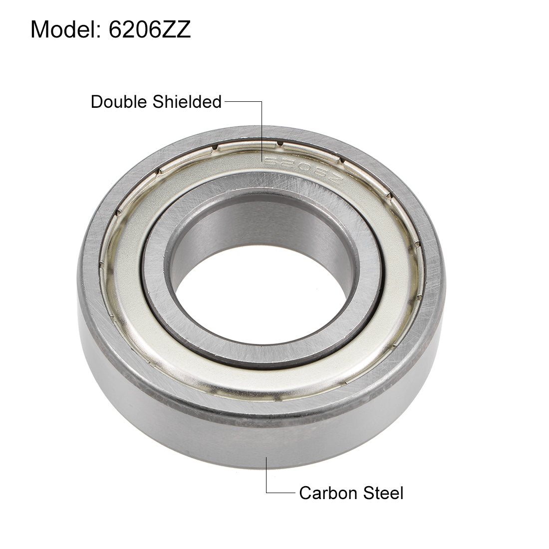 Harfington Deep Groove Ball Bearings Metric Double Shielded High Carbon Steel Z2