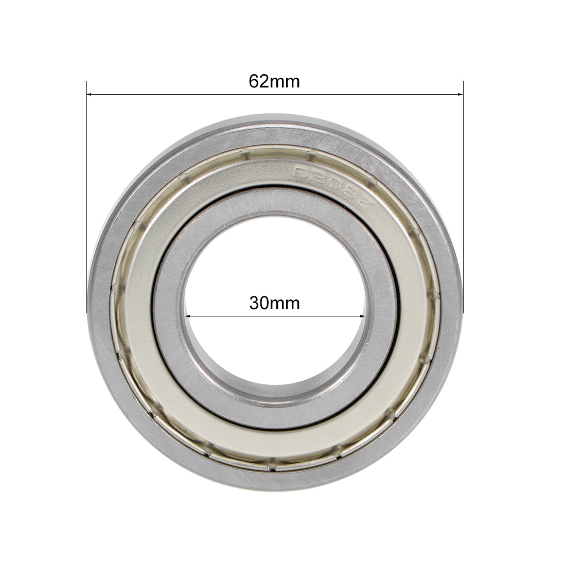 Harfington Deep Groove Ball Bearings Metric Double Shield High Carbon Steel Z2