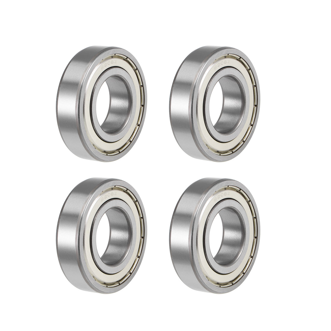 Harfington Deep Groove Ball Bearing Metric Double Shield High Carbon Steel Z2