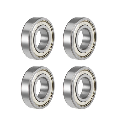 Harfington Deep Groove Ball Bearing Metric Double Shield High Carbon Steel Z2