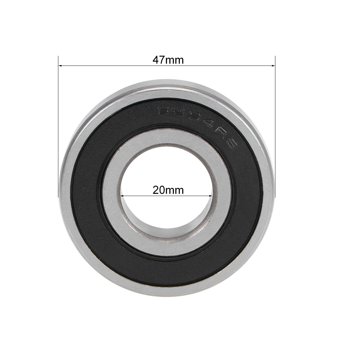 Harfington Deep Groove Ball Bearing Metric Double Sealed High Carbon Steel Z2