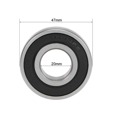 Harfington Deep Groove Ball Bearing Metric Double Sealed High Carbon Steel Z2