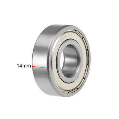Harfington Deep Groove Ball Bearing Metric Double Shield High Carbon Steel Z2