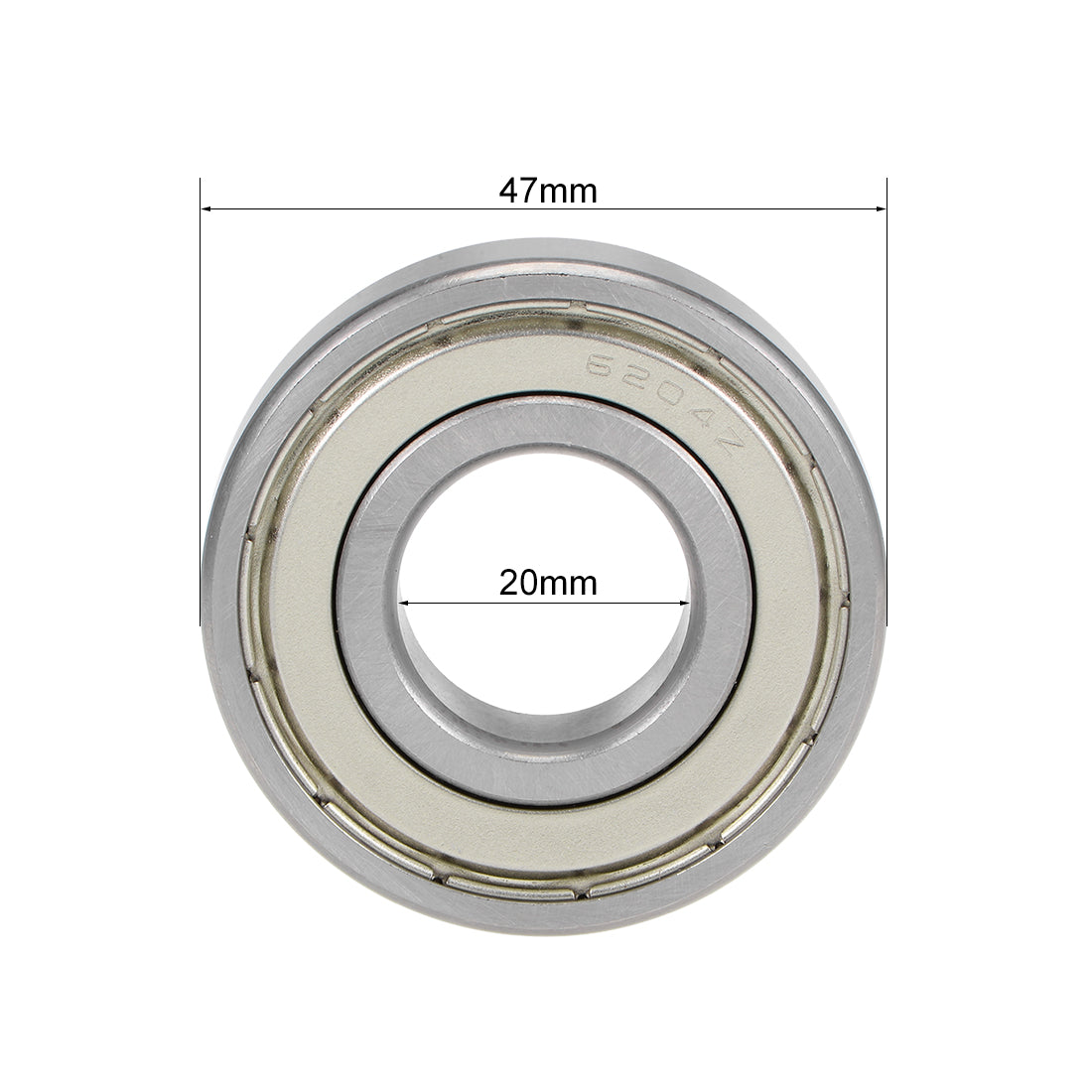 Harfington Deep Groove Ball Bearing Metric Double Shield High Carbon Steel Z2