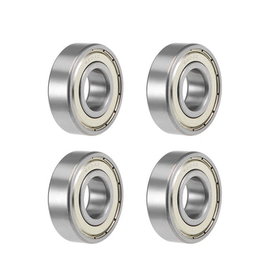 Harfington Deep Groove Ball Bearing Metric Double Shield High Carbon Steel Z2