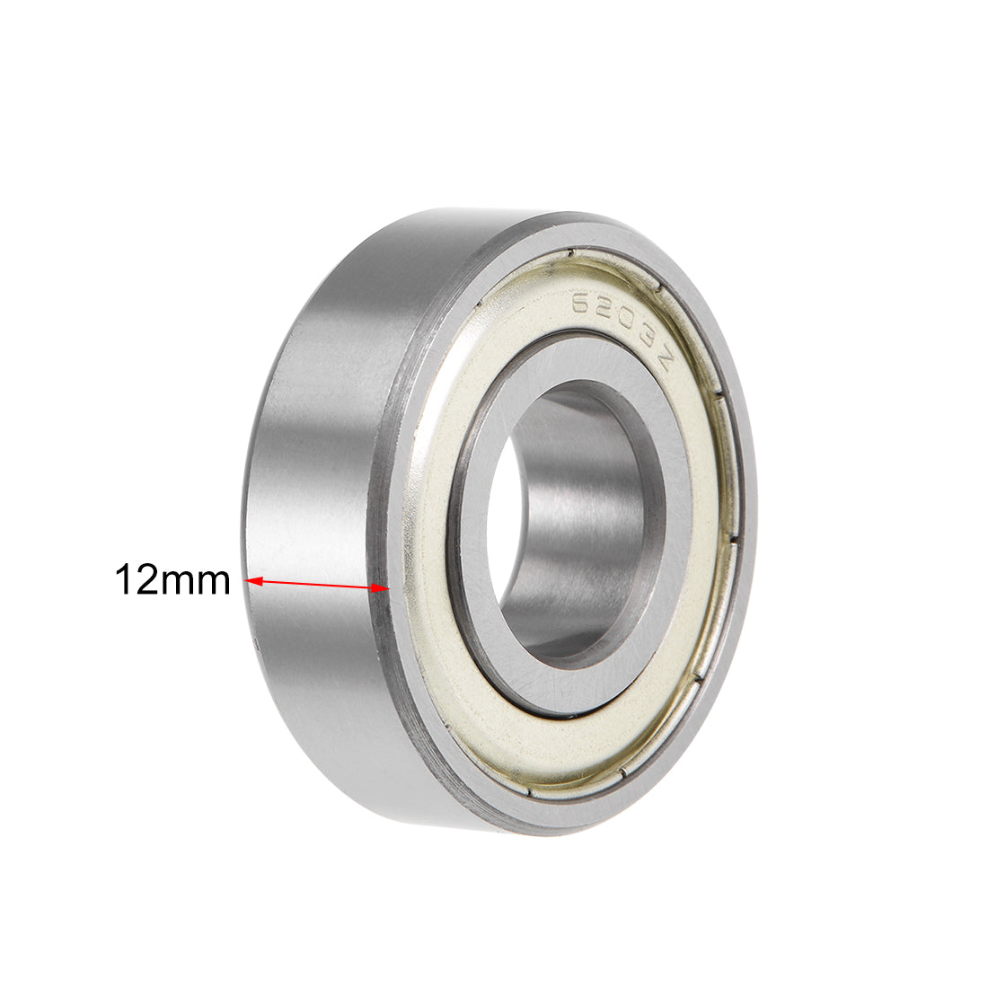 Harfington Deep Groove Ball Bearing Metric Double Shield High Carbon Steel Z2