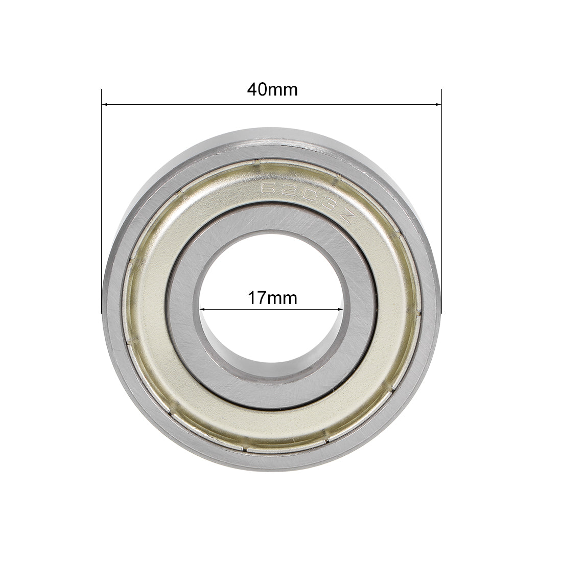 Harfington Deep Groove Ball Bearing Metric Double Shield High Carbon Steel Z2