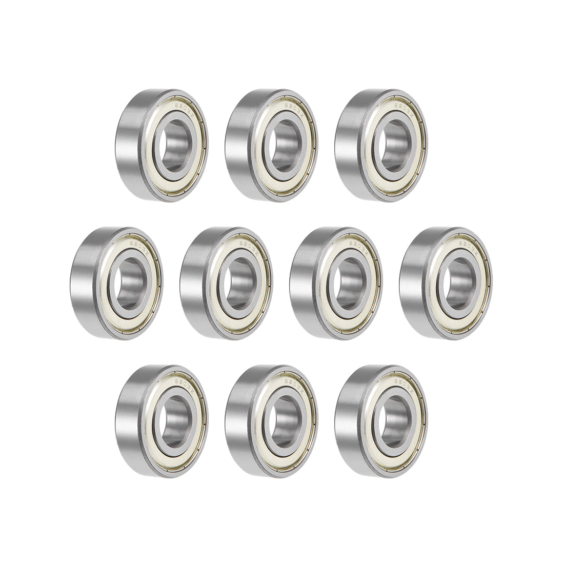 Harfington Deep Groove Ball Bearings Metric Double Shielded High Carbon Steel Z2 Level