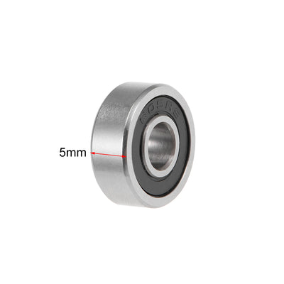 Harfington Deep Groove Ball Bearing Metric Double Sealed High Carbon Steel Z2