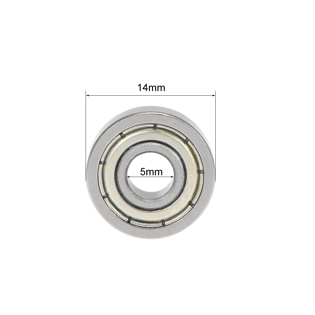 uxcell Uxcell Deep Groove Ball Bearing Metric Double Shielded High Carbon Steel Z2