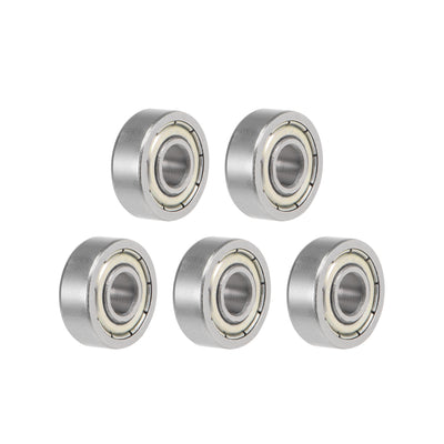 Harfington Uxcell Deep Groove Ball Bearing Metric Double Shielded High Carbon Steel Z2