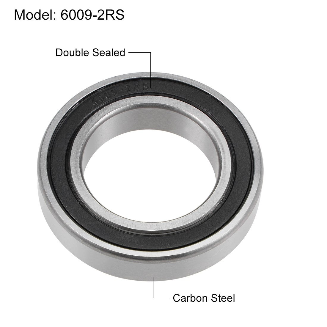Harfington Deep Groove Ball Bearings Metric Double Sealed High Carbon Steel Z2