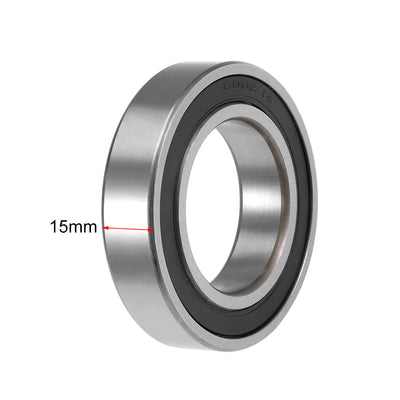 Harfington Deep Groove Ball Bearing Metric Double Sealed High Carbon Steel Z2